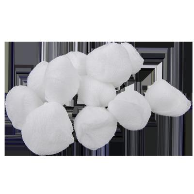 中国 With or without x-ray detectable 100% medical cotton gauze ball with x-ray detectable thread with ISO13485 販売のため