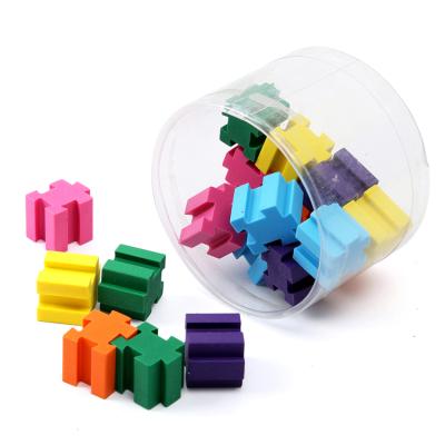 China Kids Irregular Eraser Barrel Promotional Gift Miscellaneous Promotional Colorful Eraser Puzzles for sale