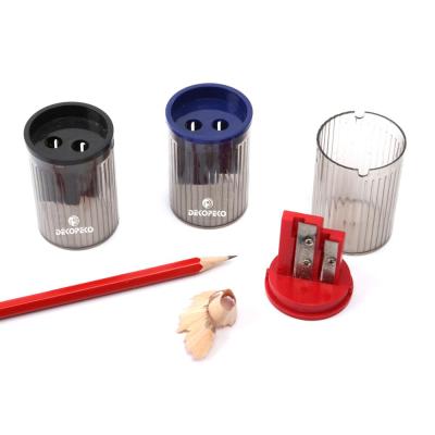 China Durable Cheap Custom Transparent Cylindrical Pencil Sharpener for sale