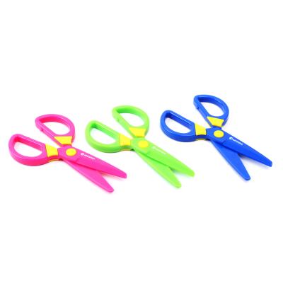 China Scissoring 5' Inch Customized Safety Kids Steel Scissors and Office Wisdom Scissors for sale