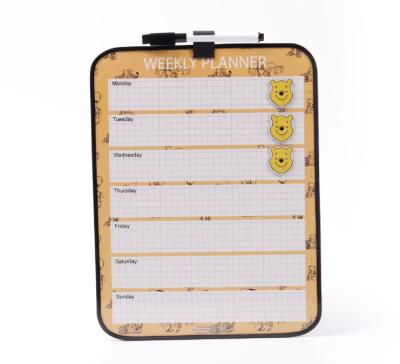 China Reusable Cute 8.5*11inch Student Writing Weekly Planner Dry Erase Board Whiteboard for sale