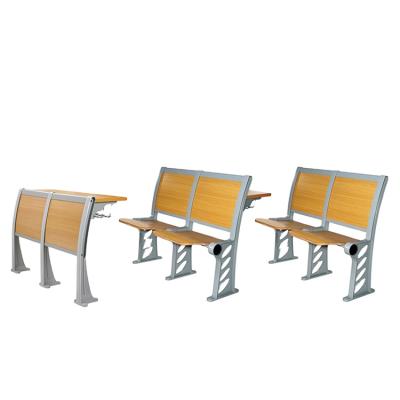 China Modern Lecture Hall High School College Folded Chair School Furniture Strong Classroom University Desk Without Armrest for sale