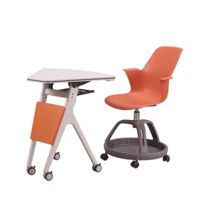 China Modern Elementary School Desk And Chair Set School Furniture Chairs Table Top With MDF for sale