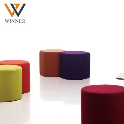 China Modern Leisure Chair Fashion Small Stools Fabric Casual Chair Personality Fabric Round Stool for sale