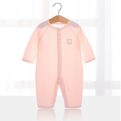 China 100% Cotton Newborn Baby Clothes Boy Overalls Baby Sleeving Long Crawling Suit for sale