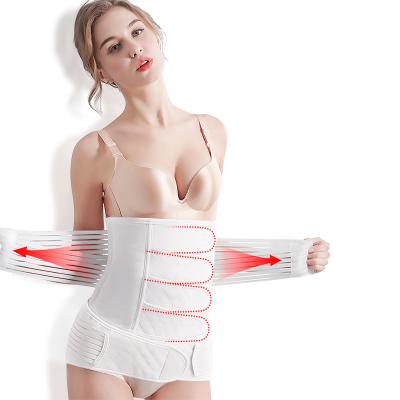 China Antibacterial White Corset Belt Abdominal Belts After Postpartum Delivery Belly Wrap for sale