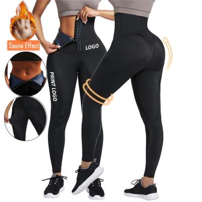 China Waisted Burning Women Antibacterial Women Yoga Customs Fat Shapers High Sauna Pants Slimming Body Shaper Shapewear for sale