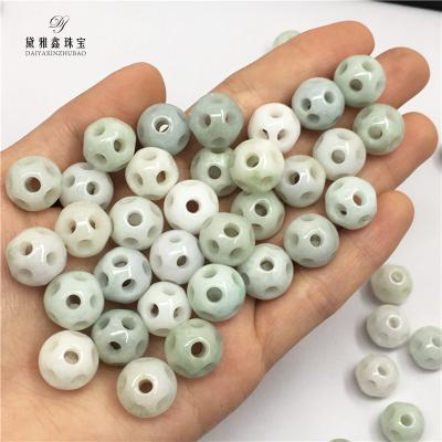 China DIY Natural Hollowed Out Football Shape Jade Jewelry Suitable For DIY Bracelet Necklace Jewelry Design Is Good And Cheap for sale