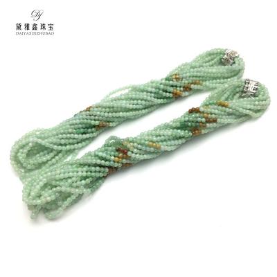 China Natural Stone Burmese Stone Making Jewelry DIY Jade Bead Weaving Necklace Bracelet for sale