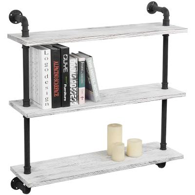 China Amazon Convertible White Floating Wall Hot Selling Wooden Organizer Shelves Shelf for sale