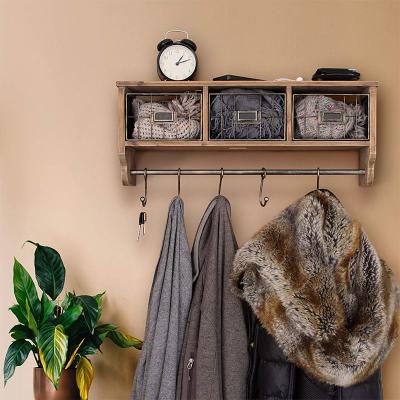 China Convertible Hot Selling Vintage Vintage Amazon Knob Bar Rack Wall Mounted Wall Mounted Racks for sale