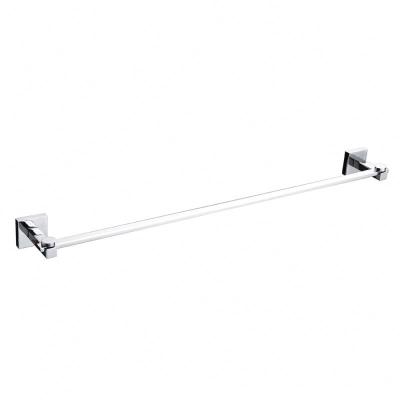 China Heater Single Zinc Chrome Towel Bar Stainless Steel Bath Towel Rack For Bathroom Accessories for sale