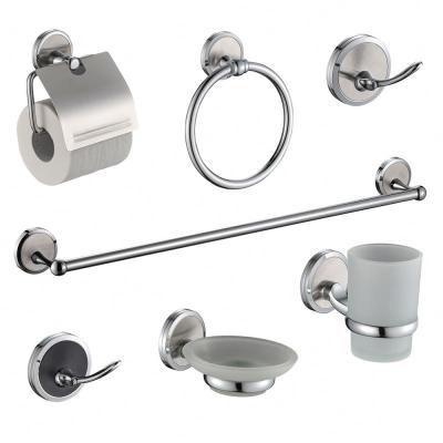 China Modern Innovative Bathroom Fittings Names Zinc Alloy Chrome Bathroom Accessories Set for sale