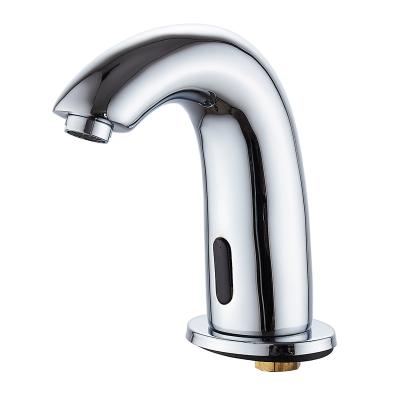 China Metered Faucets Touchless Faucets With Water Sensor Save Automatic Brass Basin Sensor Smart Bathroom Faucet for sale