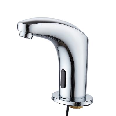 China Faucets Deck Mount Automatic Sensor Faucet Water Metered Taps Touchless Automatic Sensor Bathroom Infrared Automatic Faucet for sale