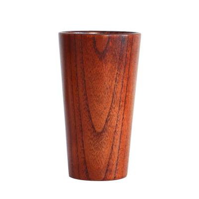 China TAOTAOJU High Quality Sustainable Water Mug Natural Solid Wood Coffee Beer Cup Hot Drink Mug Custom Wooden Tea Cup for sale