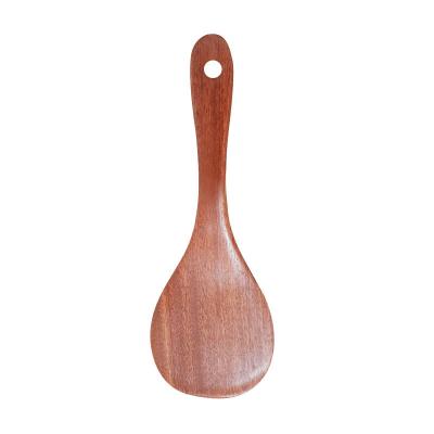 China TAOTAOJU High Quality Black Ebony Material Eudalwood Big Rice Paddle Spoon Viable Wooden Kitchen Tableware Wholesale for sale