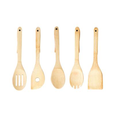 China TAOTAOJU Latest Design Viable Newcomer Five-piece Set Of Beech Shovel Spoon Wooden Kitchen Cooking Spoons for sale