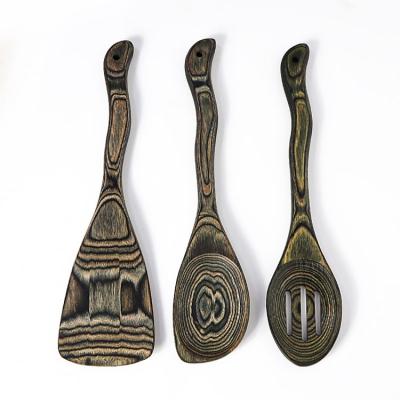 China TAOTAOJU High Quality Viable Maker Cooking Tools Kitchen Tableware Wooden Kitchen Baking Spoons Wooden Spoon Shovel for sale