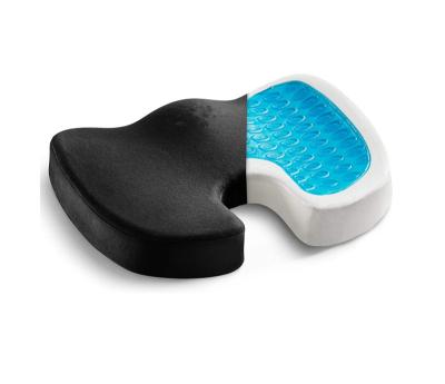 China 100% Polyester Gel Expanded Cushion - Non-Slip Orthopedic Gel and Memory Foam Coccyx Cushion for Tailbone Pain - Office Chair Car Seat Cushi for sale