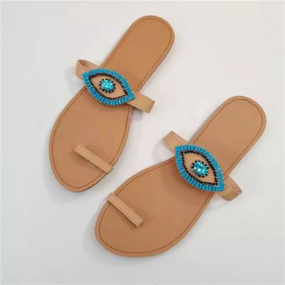 China Hot Sale Women Sandal Diamond Ladies Sandals New Design Blue Eyes Anti-smell Anti-smell for sale