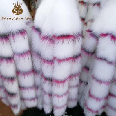 China Wholesale Custom Fluffy Collar Hat Band Clothing Accessories Fox Fur Leather Coat Accessory for sale