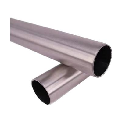 China Handrails Components Modern Stair Handrail Railings Stainless Steel Round Posts And Top Tube 42.4mm for sale