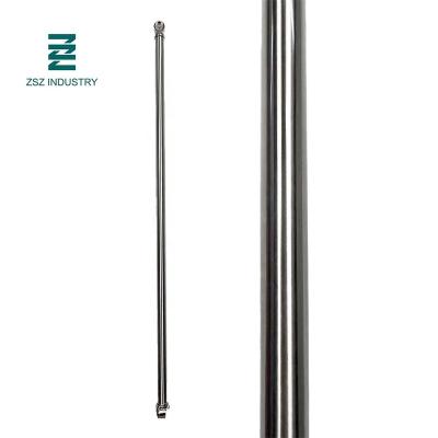 China 14mm 847mm Length Modern Satin 304 316 Mirror Stainless Steel Round Metal Baluster Plain Metal Stair Shaft for sale