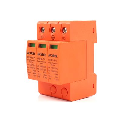 China Used To Solar Panel SPD 3 Pole 20KA-40KA DC Surge Protector Solar Device 1000V for sale