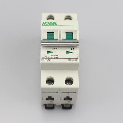 China Used At Solar Panel Miniature DC Circuit Breaker With TUV Certificate , Miniature DC Circuit Breaker L7-63 for sale