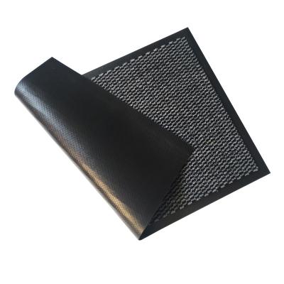 China Washable PVC Backing Polypropylene Cut Pile Floor Door Mat for sale