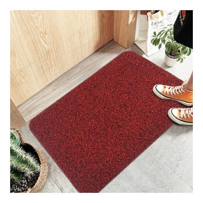 China PVC Door Mat Grass Mat With PVC Washable Outdoor Anti-Slip Backing for sale