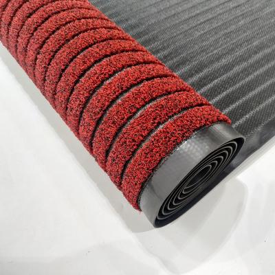 China Adults Reversible Outdoor Waterproof Hotel Mat Doormat 100% PP Floor Door Mat Anti-Slip Roll With Tape Backing for sale