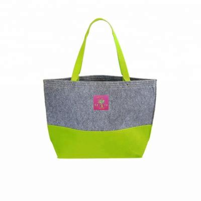 China Waterproof Hot Selling Products Felt Bag Fashionable Felt Tote Bag For Women for sale