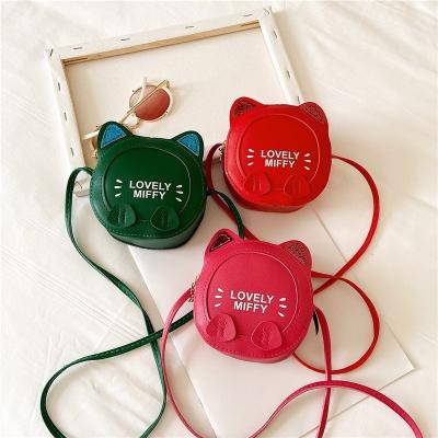 China Mini Designer Bags Kids Crossbody Bag Cute Candy Color Kids PU Leather Coin Purse for sale