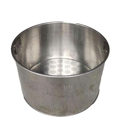 China Stainless Steel Colander Kitchen Sustainable Metal Mesh Basket For Noodles for sale