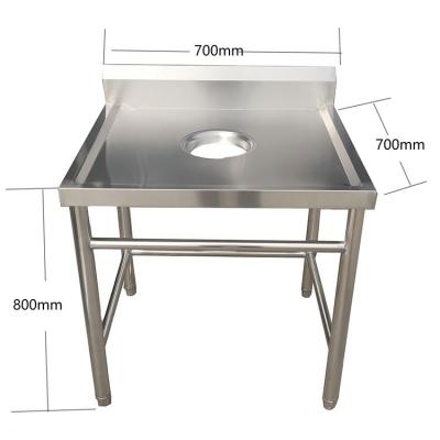 China Without Faucet Multifunctional Dining Table Stainless Steel Commercial Residual Table for sale