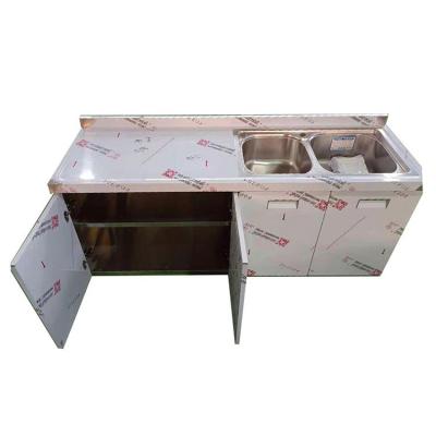 China Gray Glossy Stainless Steel Multifunctional Kitchen Sets Furniture Cabinet Bathroom Cabinet for sale