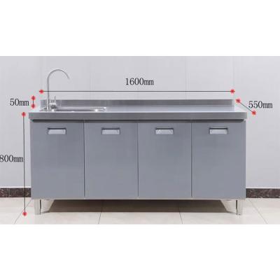 China Multifunctional Stainless Steel Sink Hearth Buffet Contracted Economic Cabinet for sale