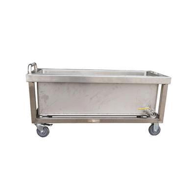 China Sustainable Kitchen Restaurant Stainless Steel Heated Movable Soaking Tank for sale