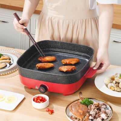 China Easy Operate KOBACH Frying Heater Pan Mini Barbecue Electric Frying Pan Electric Cooker Food Soup Noodle Eggs Grill for sale