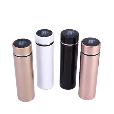 China Double Vacuum Insulation 500ml Tumbler Stainless Steel Smart Sustainable Water Bottle With Led Temperature Display for sale