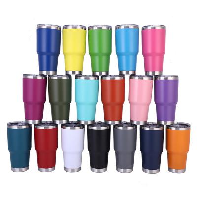 China 30oz Stainless Steel Sustainable Cup Double Wall Vacuum Insulated Custom Car Cups Tumblers for sale