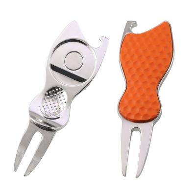 China Zinc Alloy & High Quality PVC Golf Tournament Golf Accessory Antique Multifunctional Tool With Bottle Opener for sale