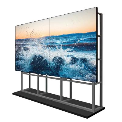 중국 날의 사면 LCD 영상 벽 화면 표시 모니터 2K*4K 46 55 인치 2x2 3x3 3x4 접합 스크린 1.8 3.5mm 700nits 판매용