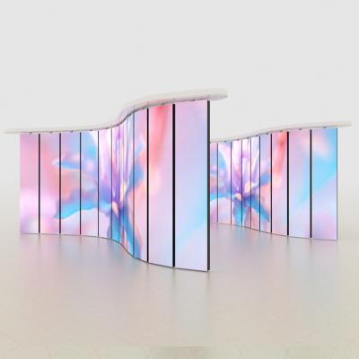 China CE que desliza la exhibición de pared llevada interior plegable transparente de la pantalla del LED en venta