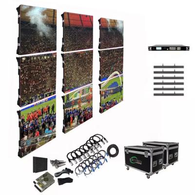 China Stadium Advertising Rental LED Screen Wall with Aluminum Cabinet and High Pixel Density en venta