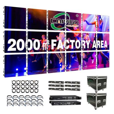 China Stage P2 P3 P3.91 P5 Indoor LED Video Wall Screen with 1920x1080 Resolution and CE ROHS FCC CCC Certificate for sale