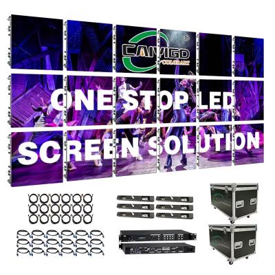 China Vollfarbiger LED-Panel für Außenwerbung P2 P3 P3.91 Indoor LED Video Wandbildschirm Pantalla Für Bühne zu verkaufen