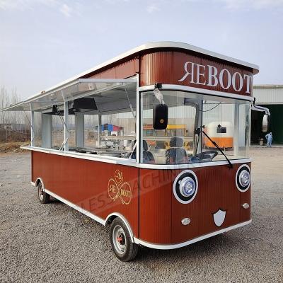 China Full Kitchen Mobile Food Truck Retail Food Trailer for Pizza Burgers BBQ for sale